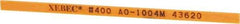 Value Collection - Rectangular, Ceramic Fiber Finishing Stick - 4" Long x 5/32" Wide x 1/32" Thick, 400 Grit, Super Fine Grade - Best Tool & Supply