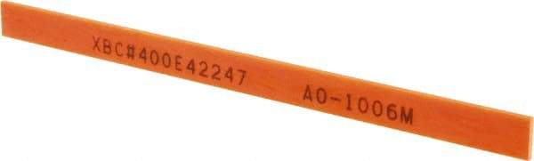 Value Collection - Rectangular, Ceramic Fiber Finishing Stick - 4" Long x 15/64" Wide x 1/32" Thick, 400 Grit, Super Fine Grade - Best Tool & Supply