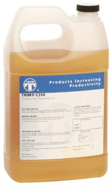 Master Fluid Solutions - Trim C350, 1 Gal Bottle Grinding Fluid - Synthetic, For Machining - Best Tool & Supply