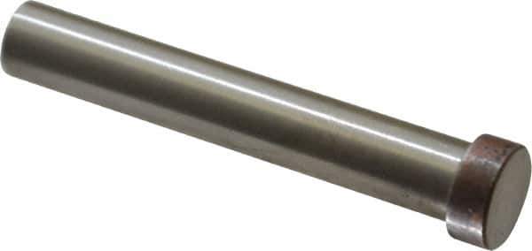 Dayton Lamina - 1/2" Head Diam, 3/8" Shank Diam, Basic Head, A2 Grade Tool Steel, Solid Mold Die Blank & Punch - 3/16" Head Height, 2-1/2" OAL, Blank Punch, Regular (KPB) Series - Best Tool & Supply