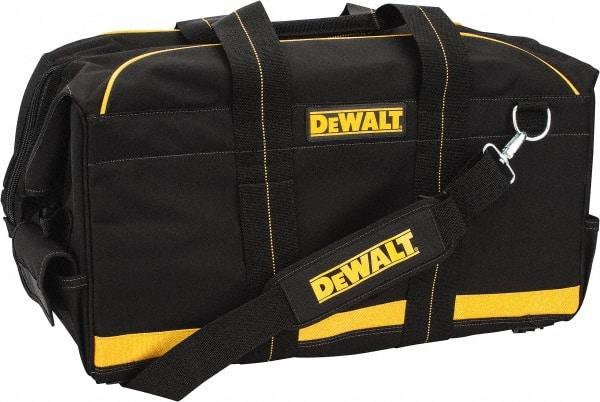 DeWALT - 9 Pocket Black & Yellow Polyester Tool Bag - 24" Wide x 12" Deep x 12" High - Best Tool & Supply