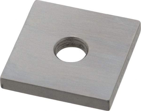 Mitutoyo - 0.138" Square Steel Gage Block - Accuracy Grade 0, Includes Certificate of Inspection - Best Tool & Supply