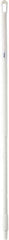 Vikan - 51 x 1-1/4" Fiberglass Squeegee Handle - European Threaded Connection, White - Best Tool & Supply