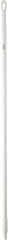 Vikan - 59 x 1-1/4" Fiberglass Squeegee Handle - European Threaded Connection, White - Best Tool & Supply