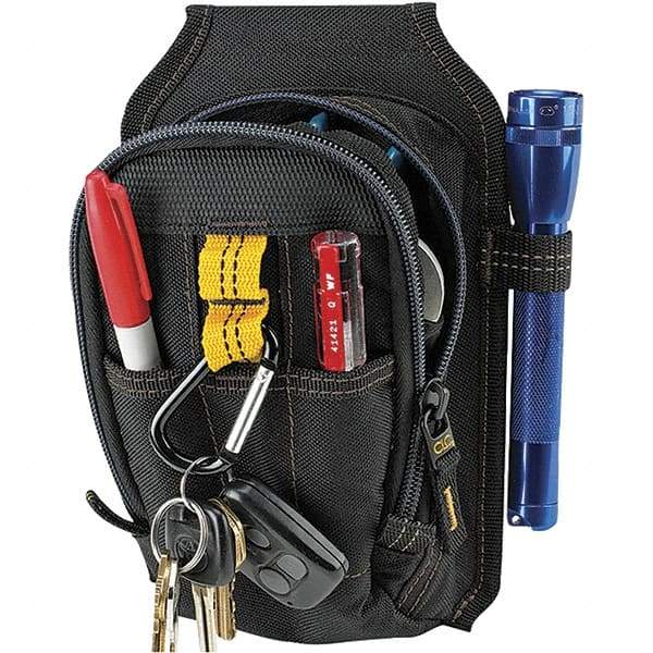 CLC - 9 Pocket Black Ballistic Polyester Mulit-Purpose Tool Carry All - 6" Wide x 4" Deep x 7" High - Best Tool & Supply