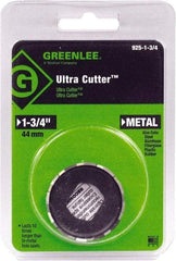 Greenlee - 1-3/4" Diam, 1/2" Cutting Depth, Hole Saw - High Speed Steel Saw, Toothed Edge - Best Tool & Supply