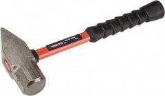 Proto - 4 Lb Head Cross Pein Hammer - 14" Fiberglass Handle, 1-15/16" Face Diam, 13-29/32" OAL - Best Tool & Supply