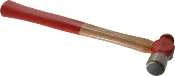 Proto - 3/4 Lb Head Ball Pein Hammer - Wood Handle with Red Laquer Grip, 13" OAL - Best Tool & Supply