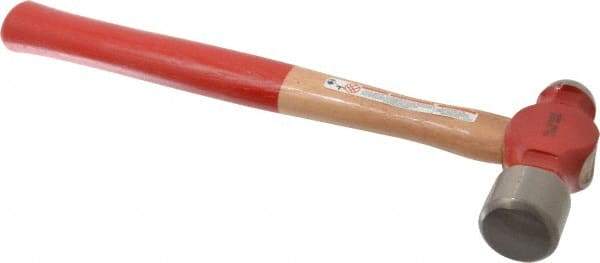 Proto - 2-1/2 Lb Head Ball Pein Hammer - Wood Handle with Red Laquer Grip, 16-3/8" OAL - Best Tool & Supply