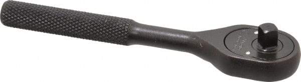 Proto - 1/4" Drive Pear Head Ratchet - Black Oxide Finish, 5" OAL, 24 Gear Teeth - Best Tool & Supply