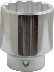 Proto - 3/8" Drive, Standard Hand Socket - 12 Points, 2-1/8" OAL, Chrome Finish - Best Tool & Supply