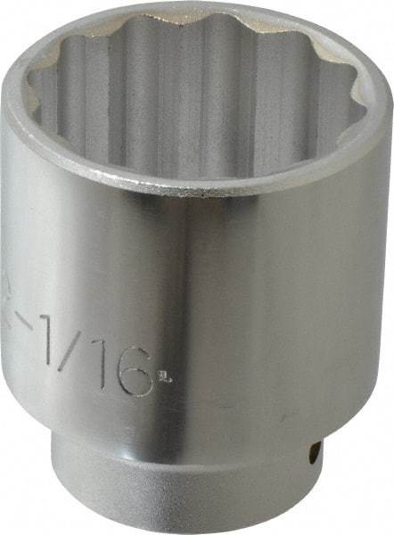 Proto - 13/16", 3/8" Drive, Standard Hand Socket - 6 Points, 2-1/2" OAL, Chrome Finish - Best Tool & Supply