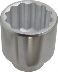 Proto - 2-1/4", 3/4" Drive, Standard Hand Socket - 12 Points, 3-13/32" OAL, Chrome Finish - Best Tool & Supply