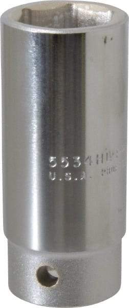 Proto - 1-1/16", 3/4" Drive, Deep Hand Socket - 6 Points, 3-1/2" OAL, Chrome Finish - Best Tool & Supply