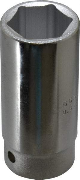 Proto - 1-1/8", 3/4" Drive, Deep Hand Socket - 6 Points, 3-1/2" OAL - Best Tool & Supply