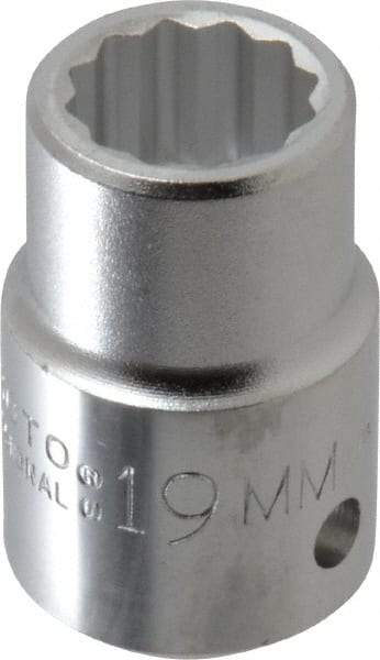 Proto - 3/4" Drive, Standard Hand Socket - 12 Points, 2" OAL, Chrome Finish - Best Tool & Supply