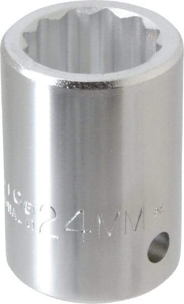 Proto - 3/4" Drive, Standard Hand Socket - 12 Points, 2" OAL, Chrome Finish - Best Tool & Supply