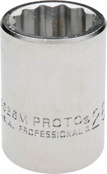 Proto - 3/4" Drive, Standard Hand Socket - 12 Points, 2" OAL, Chrome Finish - Best Tool & Supply