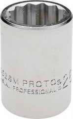 Proto - 3/4" Drive, Standard Hand Socket - 12 Points, 2" OAL, Chrome Finish - Best Tool & Supply