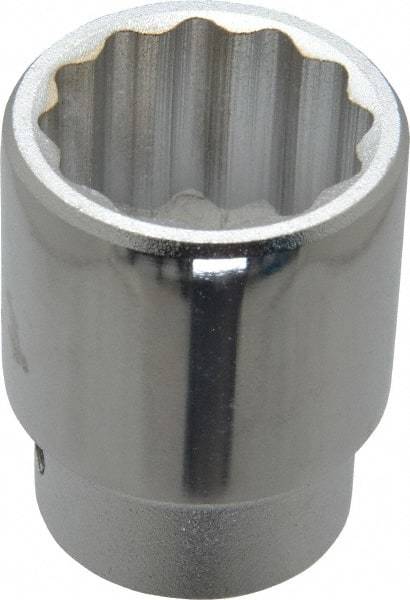 Proto - 3/4" Drive, Standard Hand Socket - 12 Points, 2-7/32" OAL, Chrome Finish - Best Tool & Supply