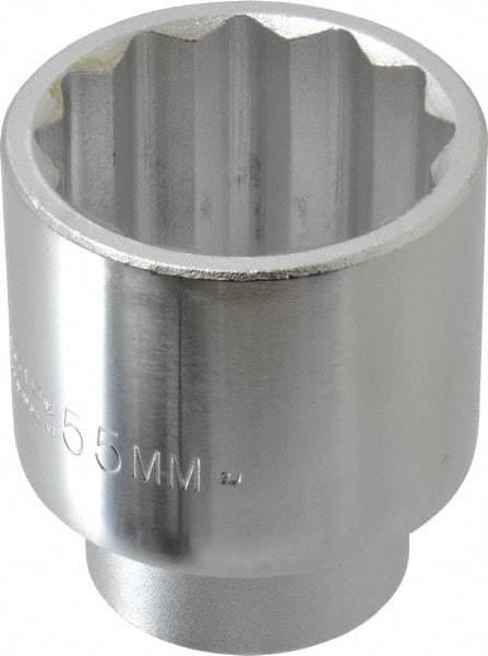 Proto - 2-1/16", 3/4" Drive, Standard Hand Socket - 12 Points, 3-5/32" OAL, Chrome Finish - Best Tool & Supply