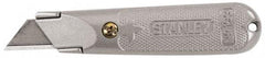 Stanley - Fixed Utility Knife - Aluminum Handle, 3 Blades Included - Best Tool & Supply