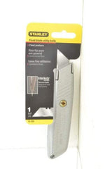 Stanley - Fixed Utility Knife - Aluminum Handle, 1 Blade Included - Best Tool & Supply