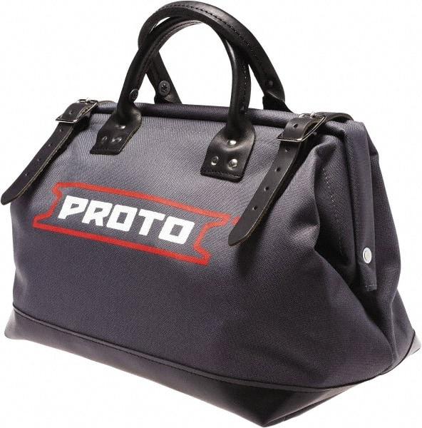 Proto - 1 Pocket White Canvas Tool Bag - 14" Wide x 14" Deep x 14" High - Best Tool & Supply