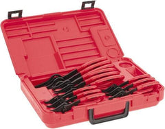 Proto - 12 Piece, Retaining Ring Pliers Set - 5-7/8, 5-3/4, 5-11/16, 5-7/8, 5-3/4, 5-11/16, 7-1/2, 7-3/8, 7-1/8, 9-1/4, 9 & 8-5/8" OAL - Best Tool & Supply