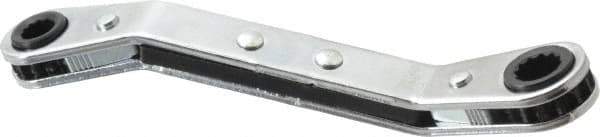 Proto - 7/32" x 9/32" 12 Point Reversible Ratcheting Offset Box Wrench - Double End, 4-1/8" OAL, Steel, 25° Offset - Best Tool & Supply