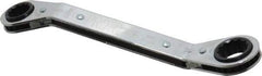 Proto - 5/8" x 3/4" 12 Point Reversible Ratcheting Offset Box Wrench - Double End, 7-3/4" OAL, Steel, 25° Offset - Best Tool & Supply