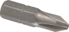 Irwin - #2, Hex Drive Phillips Screwdriver Bit - 1/4" Drive, 1" OAL - Best Tool & Supply