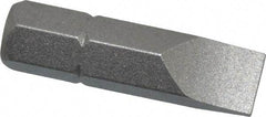 Irwin - 1/4" x 0.042" Blade, 1/4" Drive Slotted Screwdriver Bit - 1" OAL, Power Bit - Best Tool & Supply