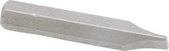 Irwin - 9/32" x 0.046" Blade, 1/4" Drive Slotted Screwdriver Bit - 1-1/2" OAL, Power Bit - Best Tool & Supply