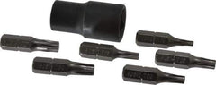 Proto - 7 Piece, 3/8" Drive Screwdriver Bit Set - T10 to T30 Torx - Best Tool & Supply