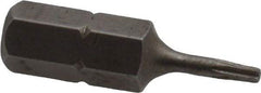 Irwin - 1/4" Drive T6 Torx Screwdriver Bit - 1" OAL, Insert Bit - Best Tool & Supply