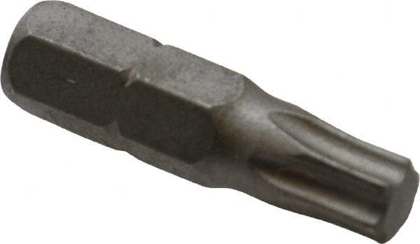 Irwin - 1/4" Drive T30 Torx Screwdriver Bit - 1" OAL, Insert Bit - Best Tool & Supply