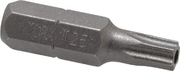 Irwin - 1/4" Drive T25 Torx Screwdriver Bit - 1" OAL, Tamper Resistant Bit - Best Tool & Supply