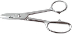 Clauss - 4" LOC, 7-1/4" OAL Straight Shears - Steel Straight Handle, For Paper, Fabric - Best Tool & Supply
