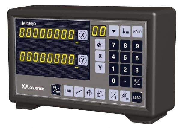 Mitutoyo - 3 Axes, Lathe & Milling Compatible DRO Counter - LED Display - Best Tool & Supply