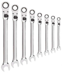 GearWrench - 8 Piece, 5/16" to 3/4", Combination Wrench Set - Inch Measurement Standard, Chrome Finish, Comes in Tray - Best Tool & Supply