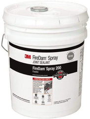 3M - 5 Gal Pail Gray Elastomer Joint Sealant - 110°F Max Operating Temp, 24 hr Full Cure Time, Series Spray 200 - Best Tool & Supply