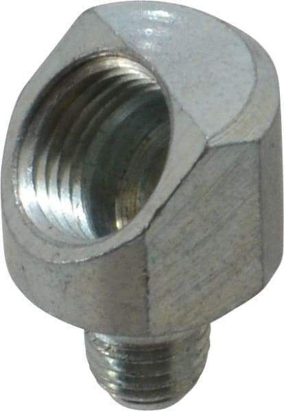 PRO-LUBE - 45° Head Angle, 1/4-28 NPT Steel Grease Fitting Adapter - 1/4" Hex - Best Tool & Supply