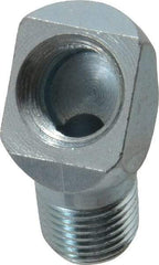 PRO-LUBE - 45° Head Angle, 1/8-27 NPT Steel Grease Fitting Adapter - 1/2" Hex - Best Tool & Supply