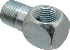 PRO-LUBE - 90° Head Angle, 1/8-27 NPT Steel Grease Fitting Adapter - 1/2" Hex - Best Tool & Supply