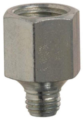 PRO-LUBE - Straight Head Angle, 1/4-28 NPT Steel Grease Fitting Adapter - 1/2" Hex - Best Tool & Supply