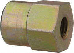 PRO-LUBE - Straight Head Angle, 1/4-28 NPT Steel Grease Fitting Adapter - 1/2" Hex - Best Tool & Supply