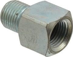 PRO-LUBE - Straight Head Angle, 1/8-27 NPT Steel Grease Fitting Adapter - 1/2" Hex - Best Tool & Supply