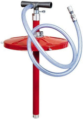 PRO-LUBE - Aluminium, NBR, PVC & Steel Hand Operated Drum Pump - 8 oz per Stroke, For 5 to 6-1/2 Gal Drums, For Tire Sealant - Best Tool & Supply