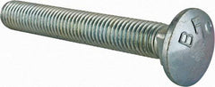 Value Collection - 5/8-11 UNC 4-1/2" Length Under Head, Standard Square Neck, Carriage Bolt - Grade 2 Steel, Zinc-Plated Finish - Best Tool & Supply